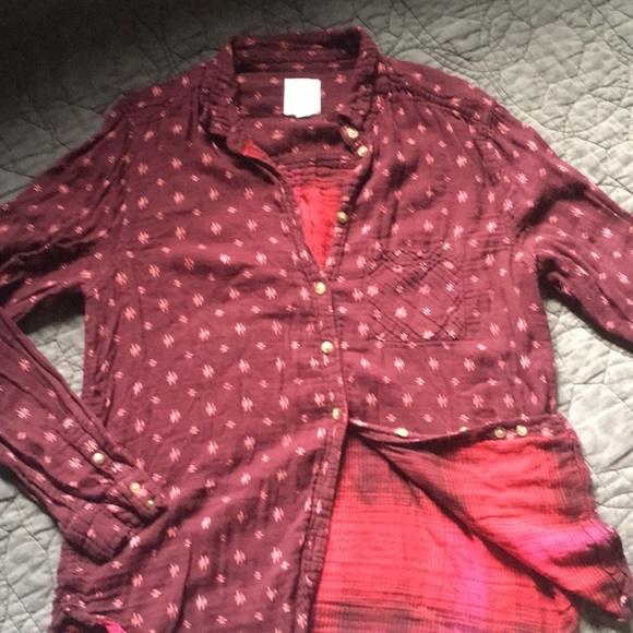 AEO Vintage Boyfriend Button Down size Large - Picture 7 of 7